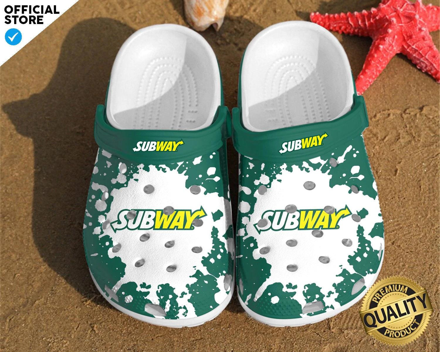 Subway Green White Summer Crocs Crocband Clog - Merchcustom Trending