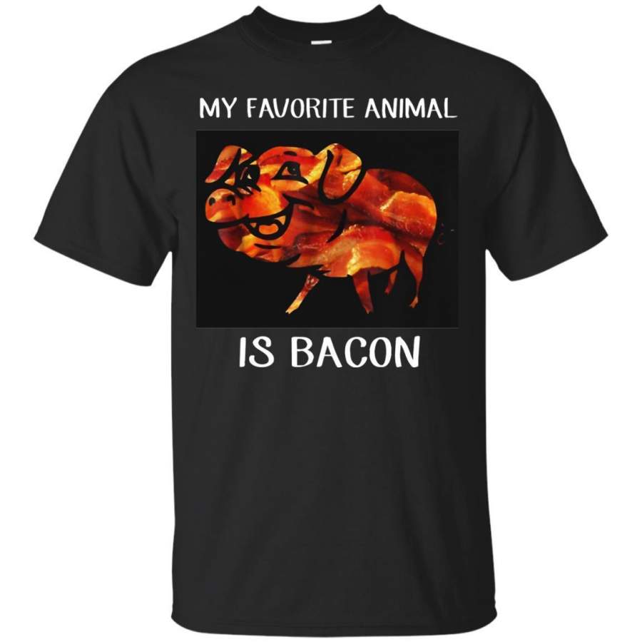 AGR My Favorite Animal Is Bacon Shirt G200 Gildan