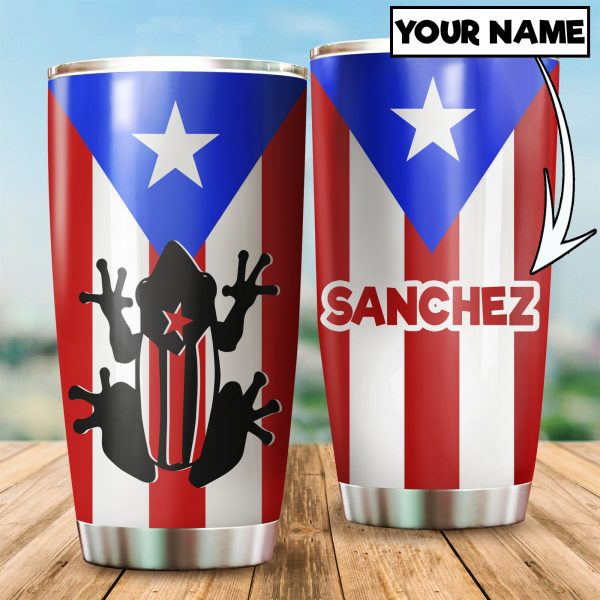 Customize Name Coqui Puerto Rico Steel Tumbler Mh06012008