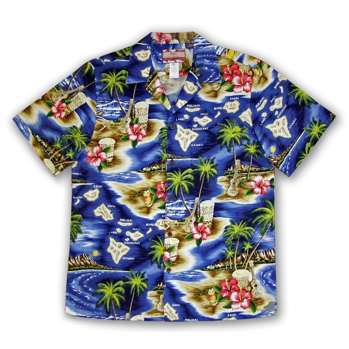 Island Stylin Blue Nice Design Hawaii Shirt Ha38001