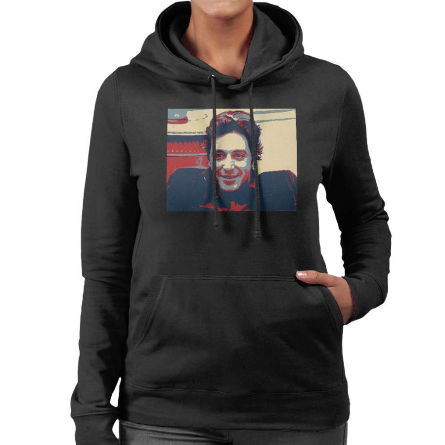 Al Pacino Dorchester Hotel 1974 Poster Style Women’s Hooded Sweatshirt