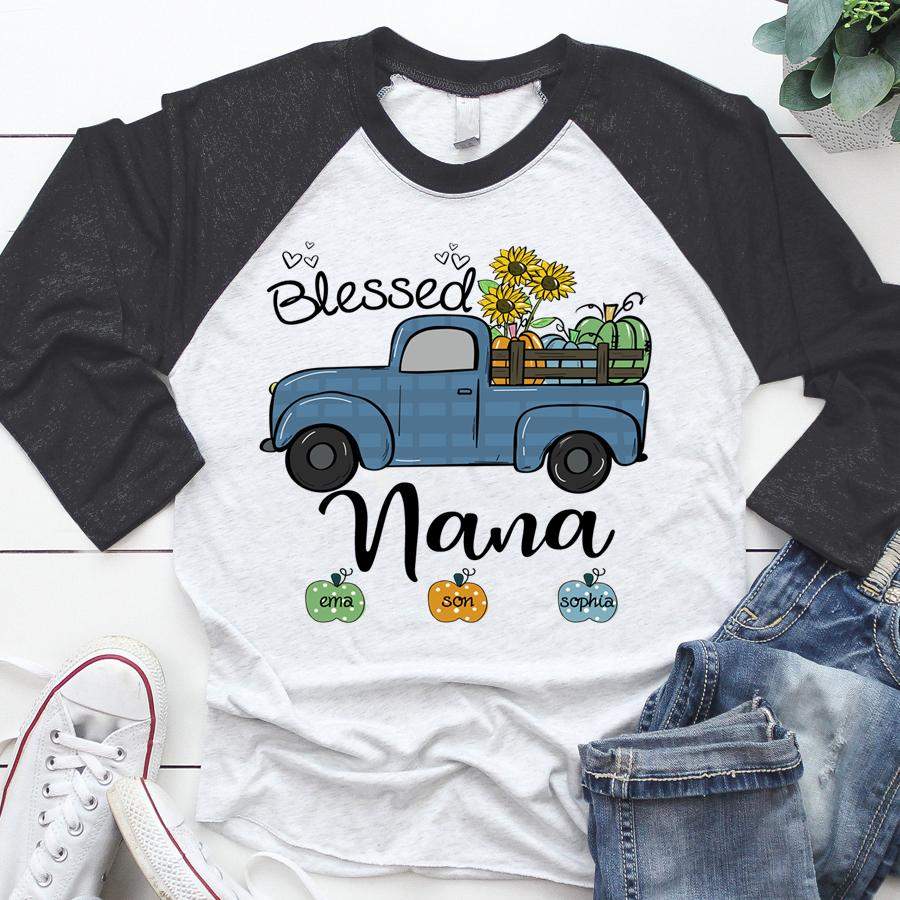 Download Personalized Blessed Nana Fall Sunflower Shirt - T-Shirt Store