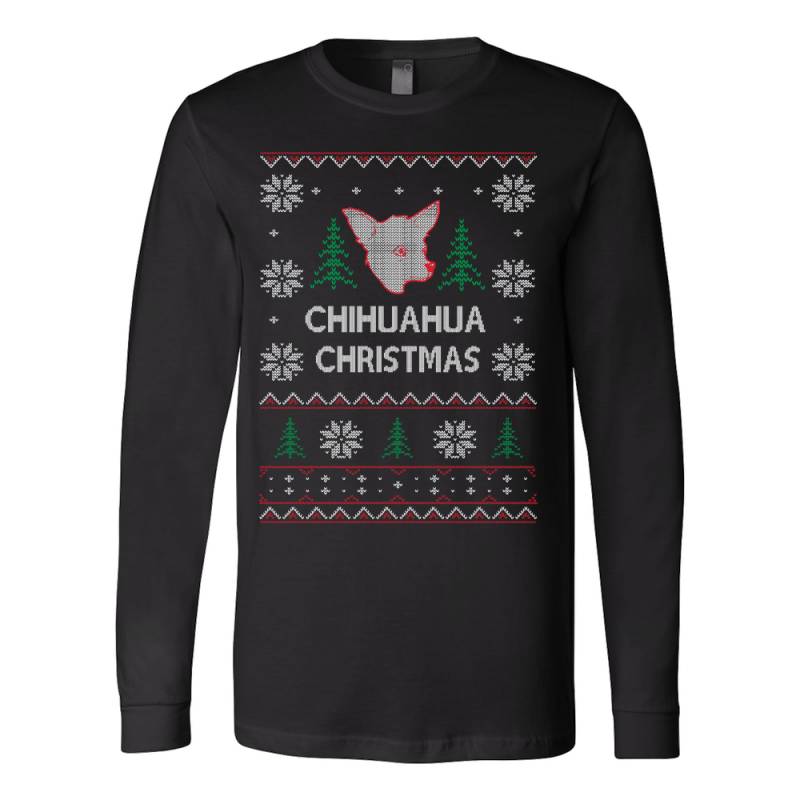 Chihuahua chihuahua ugly christmas sweater