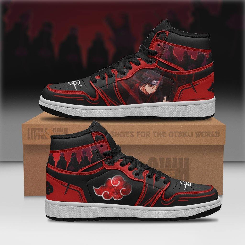 Akatsuki Shoes Custom Itachi Uchiha Anime Jd Sneakers