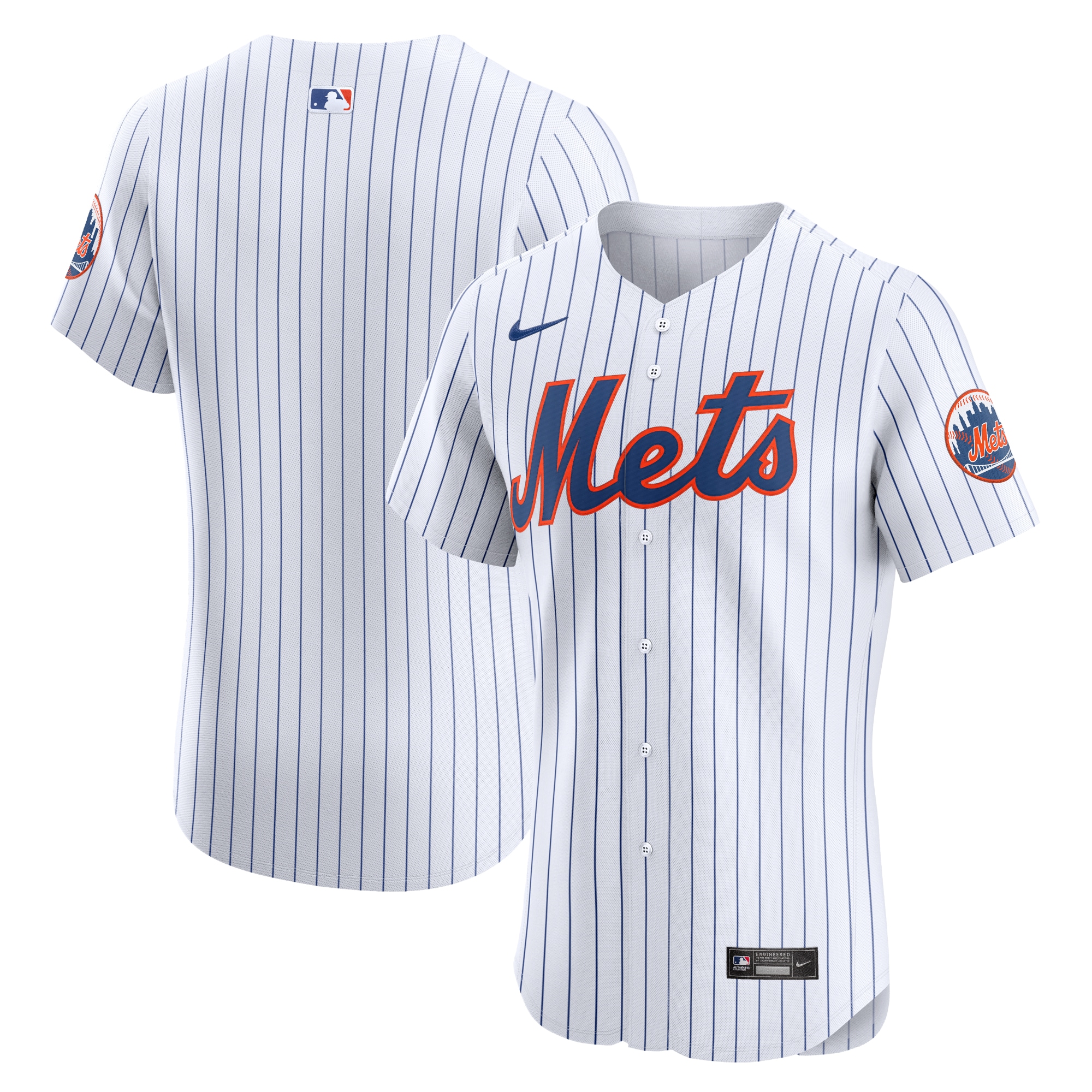 New York Mets Home Elite Jersey – White