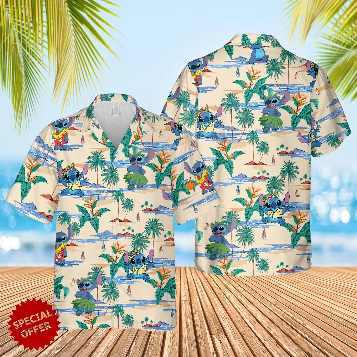 Tropical Stitch Hawaii Shirt 005 Ha17926