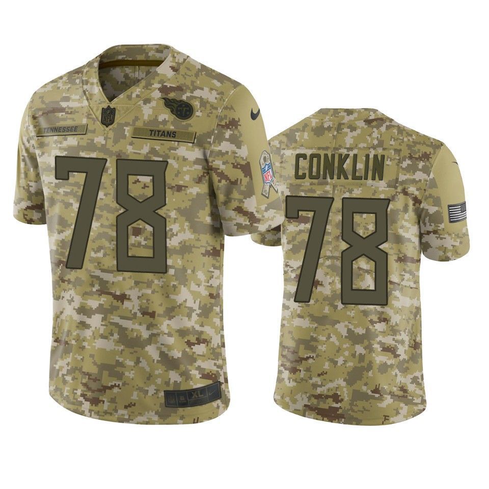 Tennessee Titans Jack Conklin Jersey NFL Camo Salute To Service