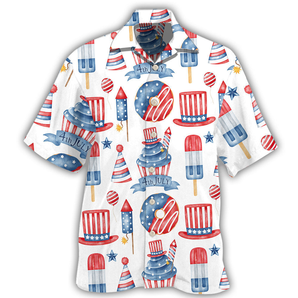 Independence Day Art Style Hawaii Shirt Ha98464