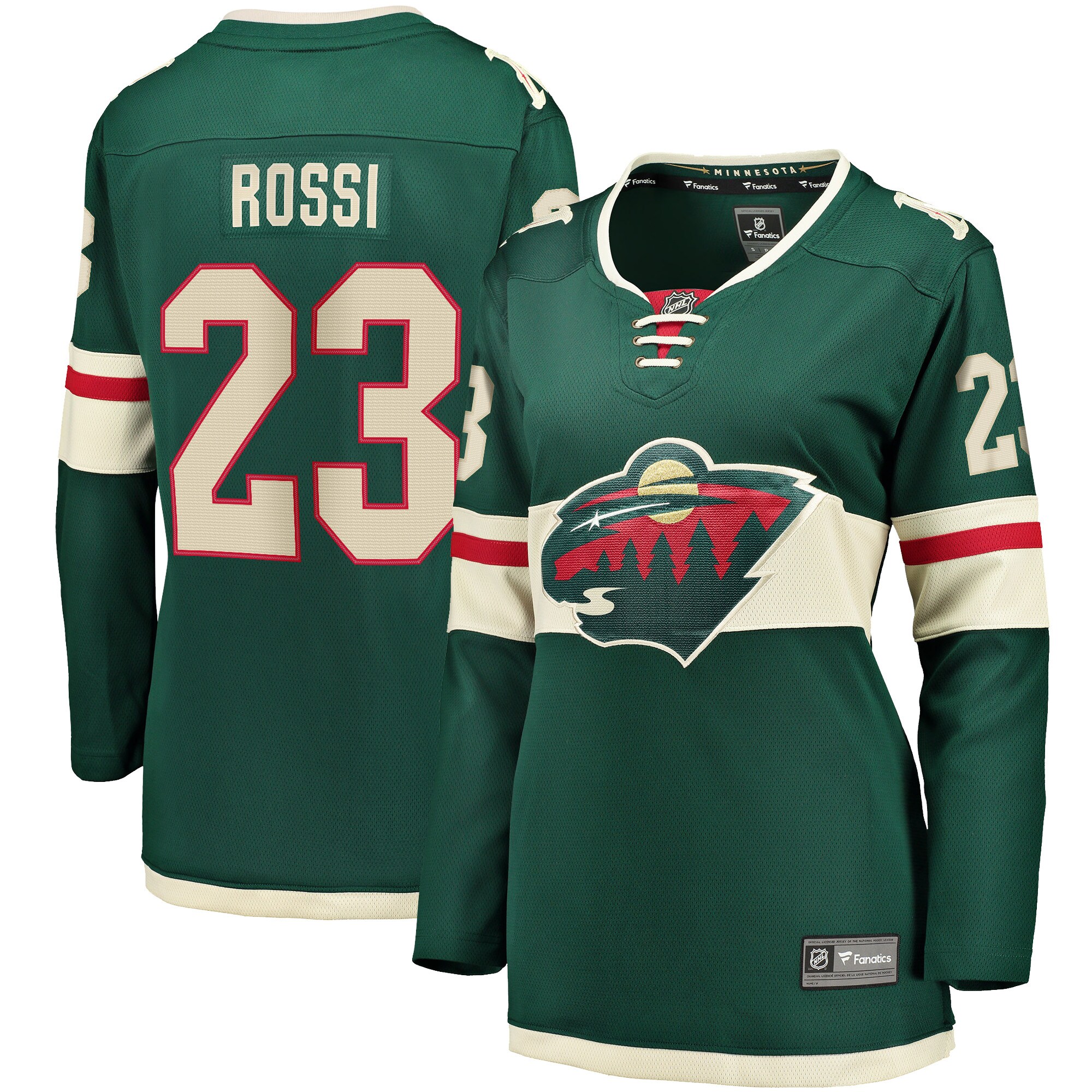 Women's Minnesota Wild Marco Rossi Green Home Breakaway Player Jersey