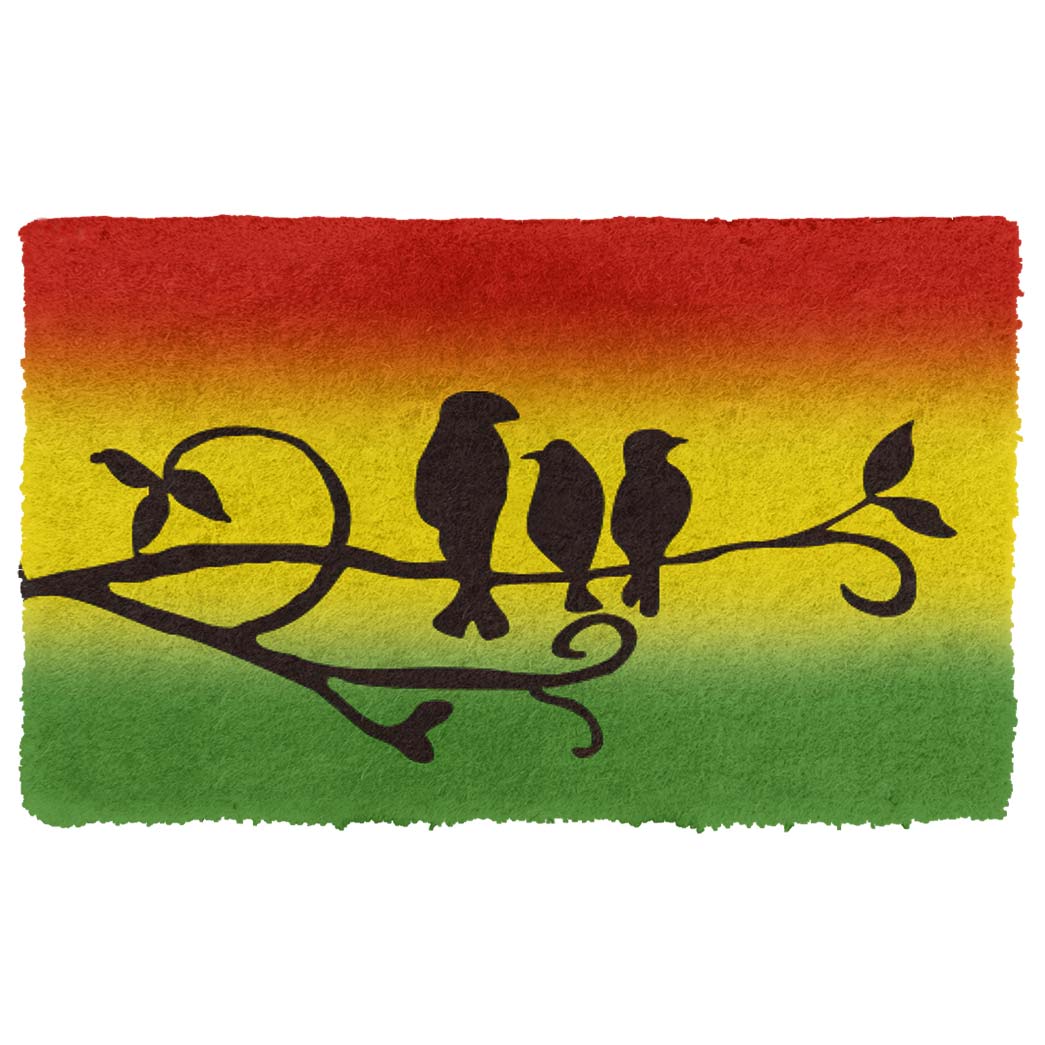 Gearhumans 3D Reggae Three Little Birds Custom Doormat