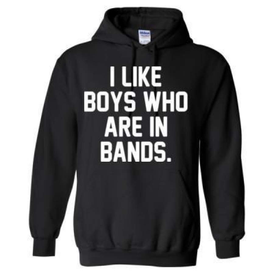 AGR I Like Boys Who Are In Bands – Heavy Blend™ Hooded Sweatshirt