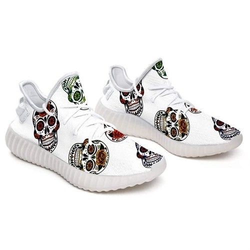 Beautiful Skulls Yeezy Sneakers Shoes For Sale