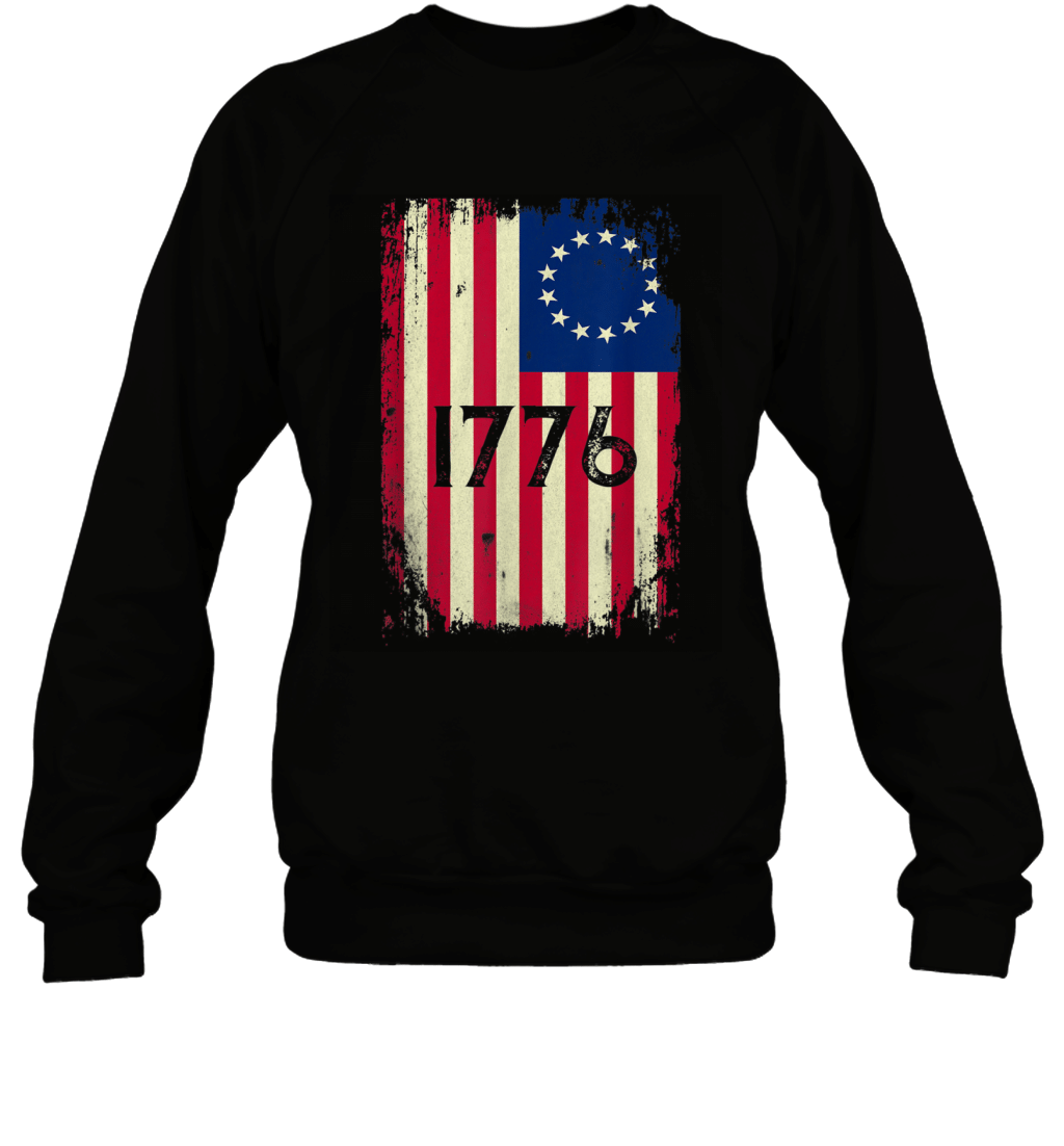 betsy ross shirt 4th of july american flag 1776 vintage t shirt yfx Sweatshirt