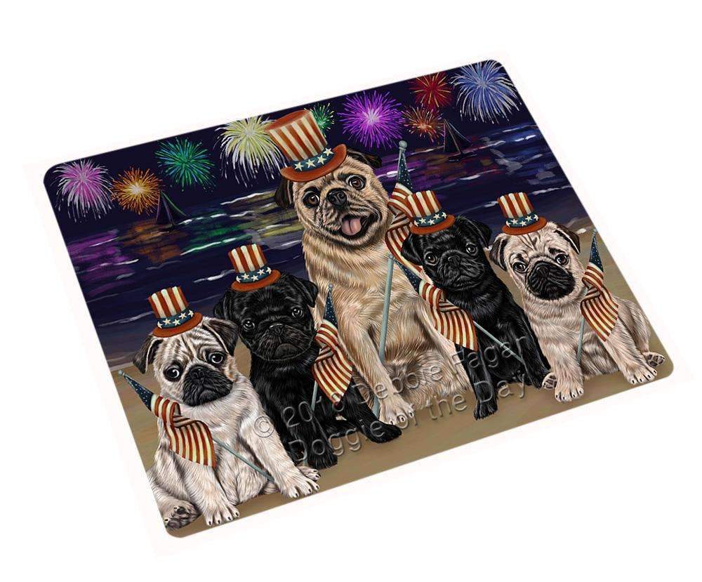 4Th Of July Independence Day Firework Pugs Dog Blanket Blnkt62112