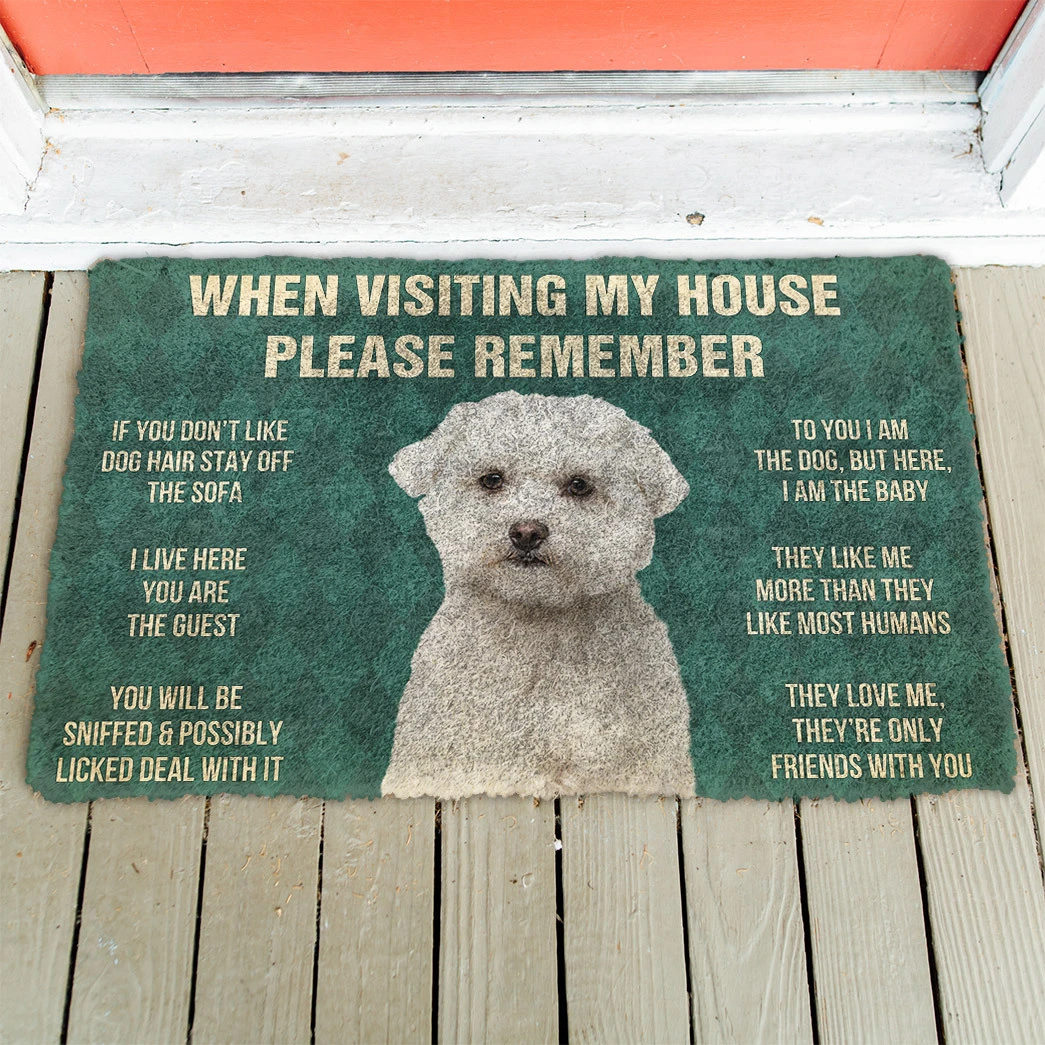 3D Please Remember Maltese Dog’s House Rules Doormat