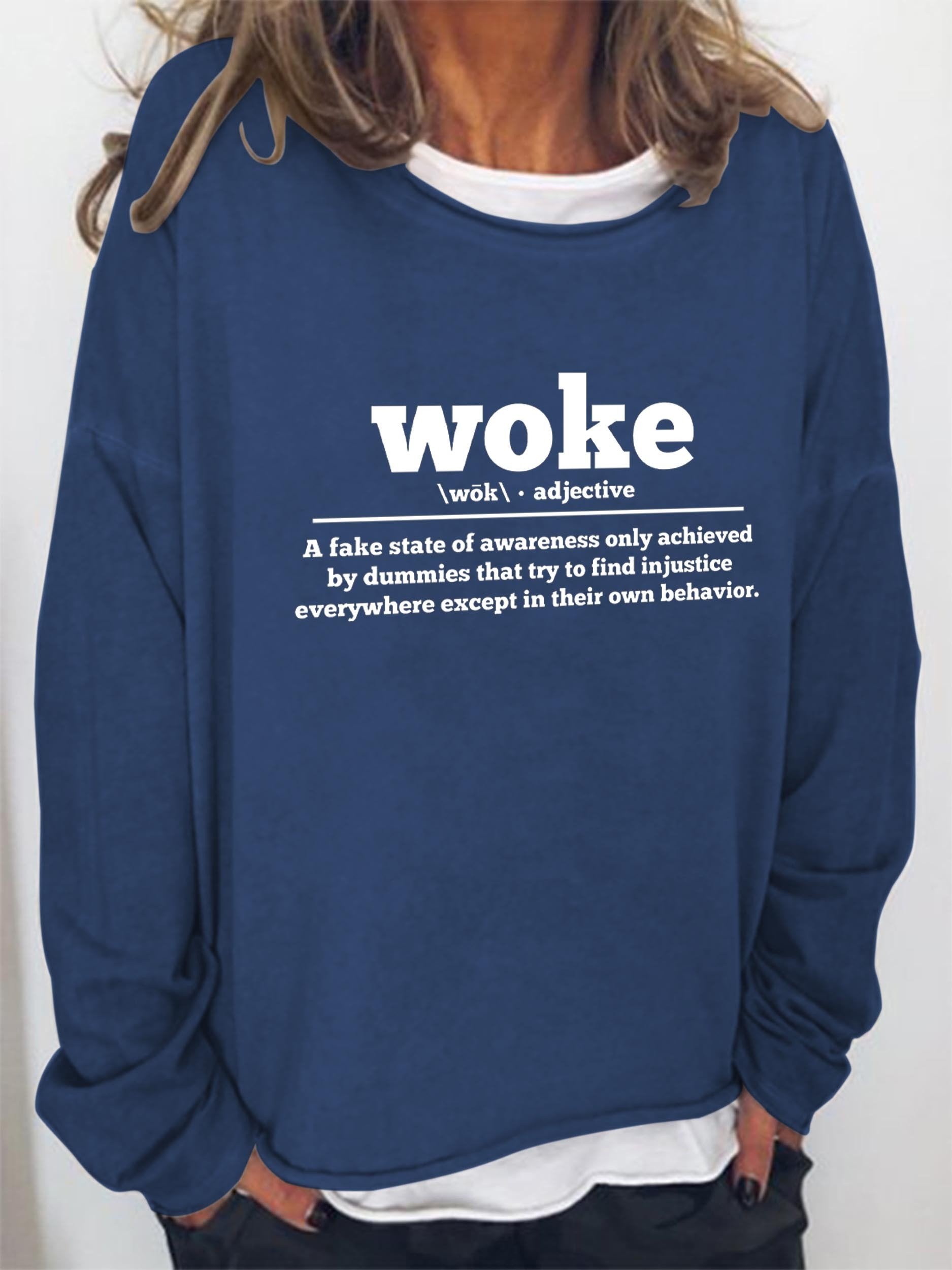 Women Woke Long Sleeve Top