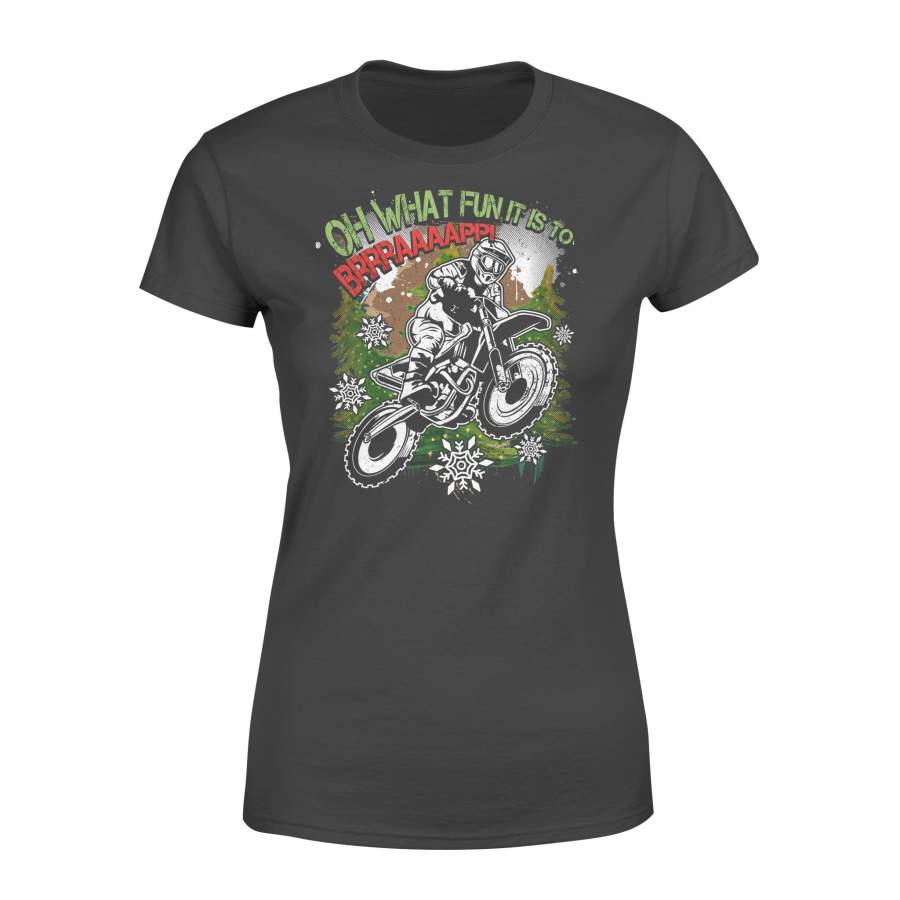 dirt bike christmas shirt