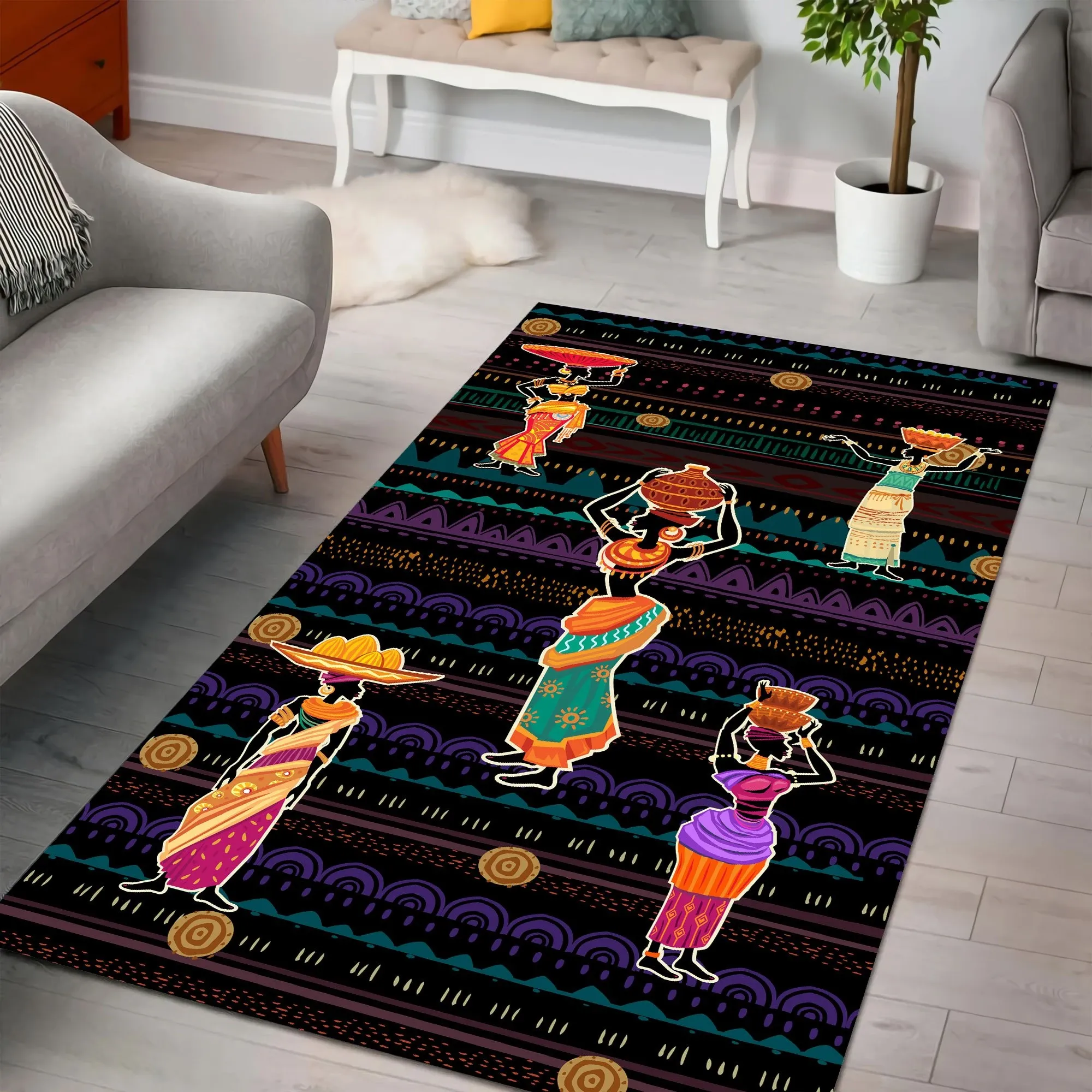 African Women African Culture Pattern Rug