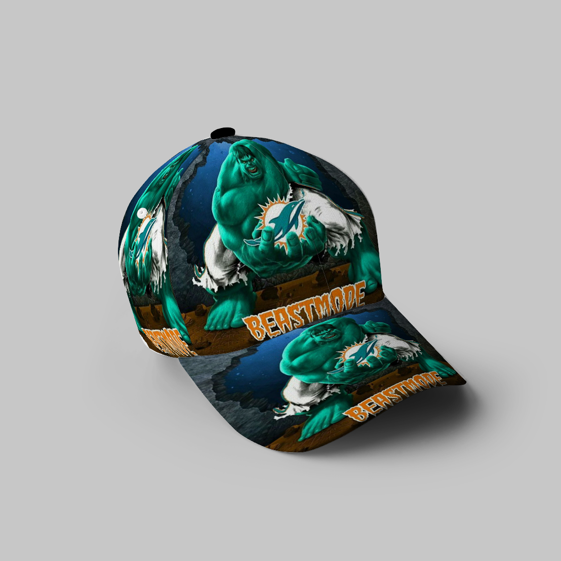 Miami Dolphins Best Mode 3D Printing Baseball Cap Classic Hat