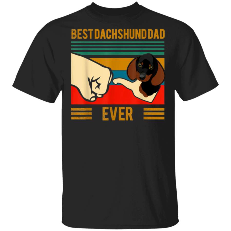 Best Dachshund Dad Ever Funny Dog Lover TShirt