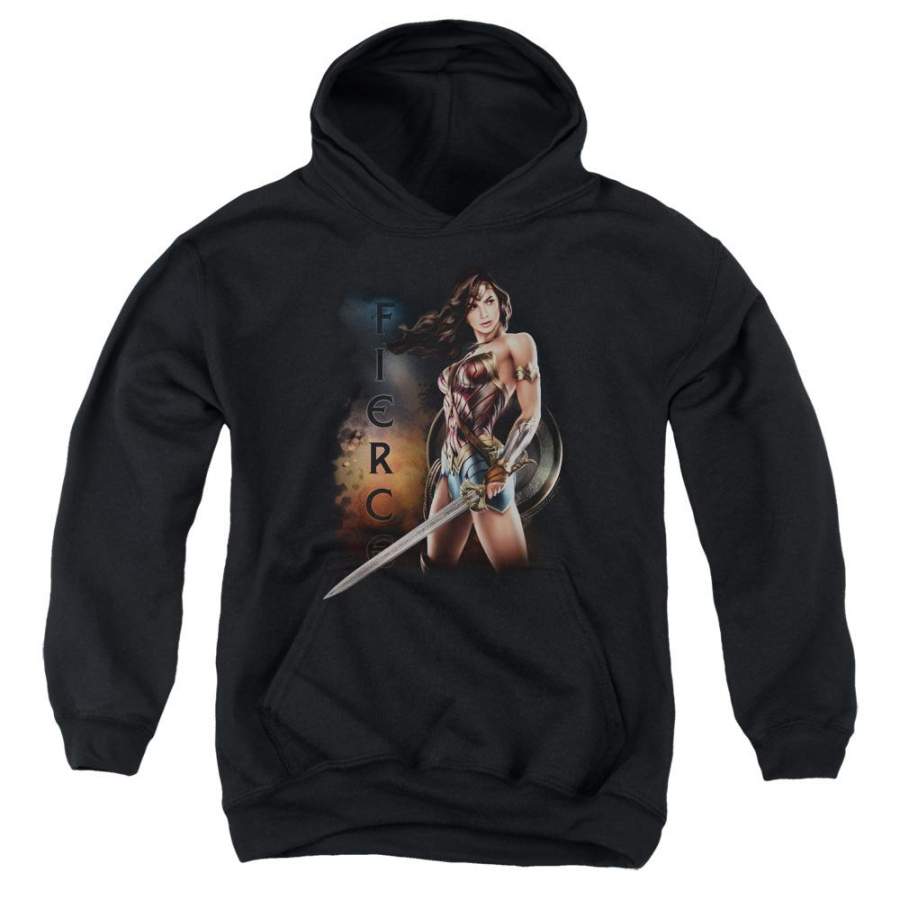 Wonder Woman Fierce Youth Hoodie (Ages 8-12)