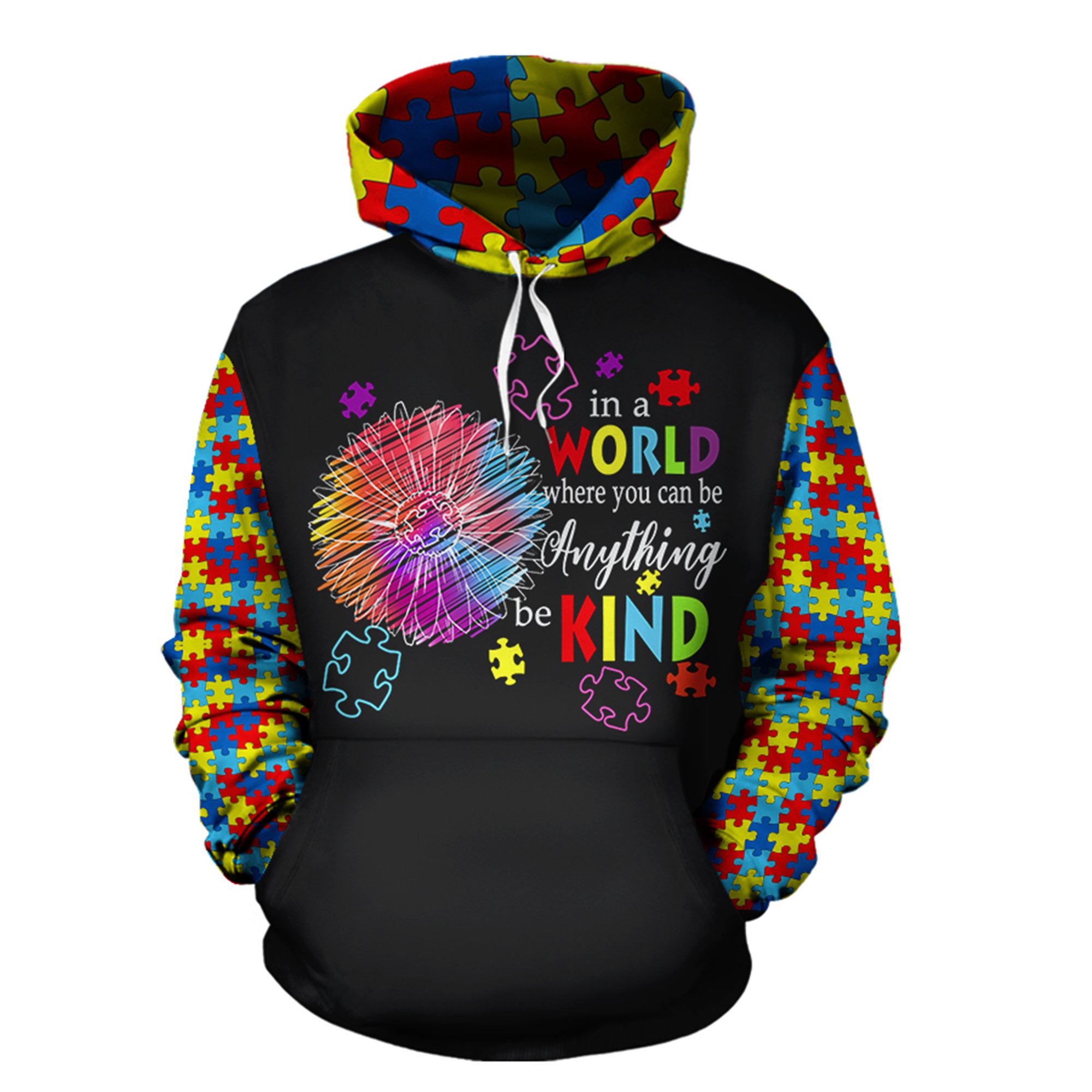 ‘In a world you can be any thing be kind’ 02 Hoodie