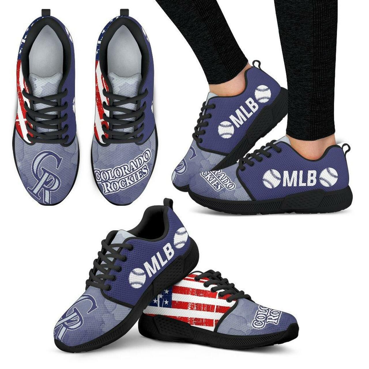 Colorado Rockies Sneakers Simple Fashion Shoes Athletic Sneaker Running Shoes For Men, Women Shoes15014