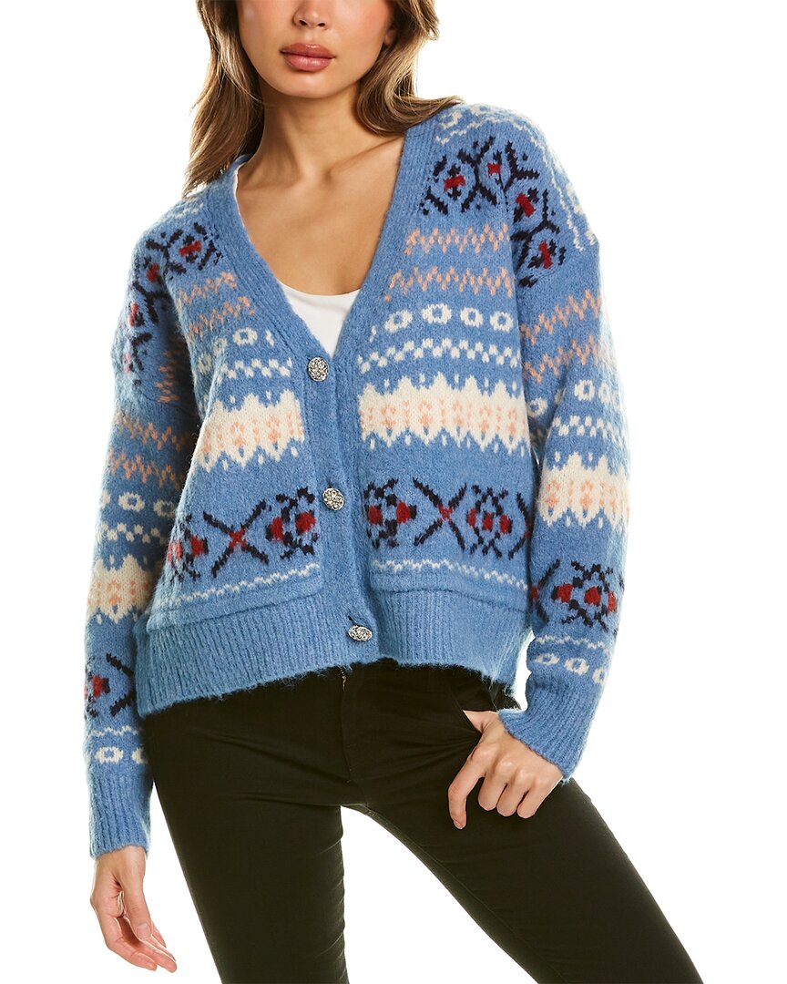 Anna Kay Wool-Blend V-Neck Cardigan