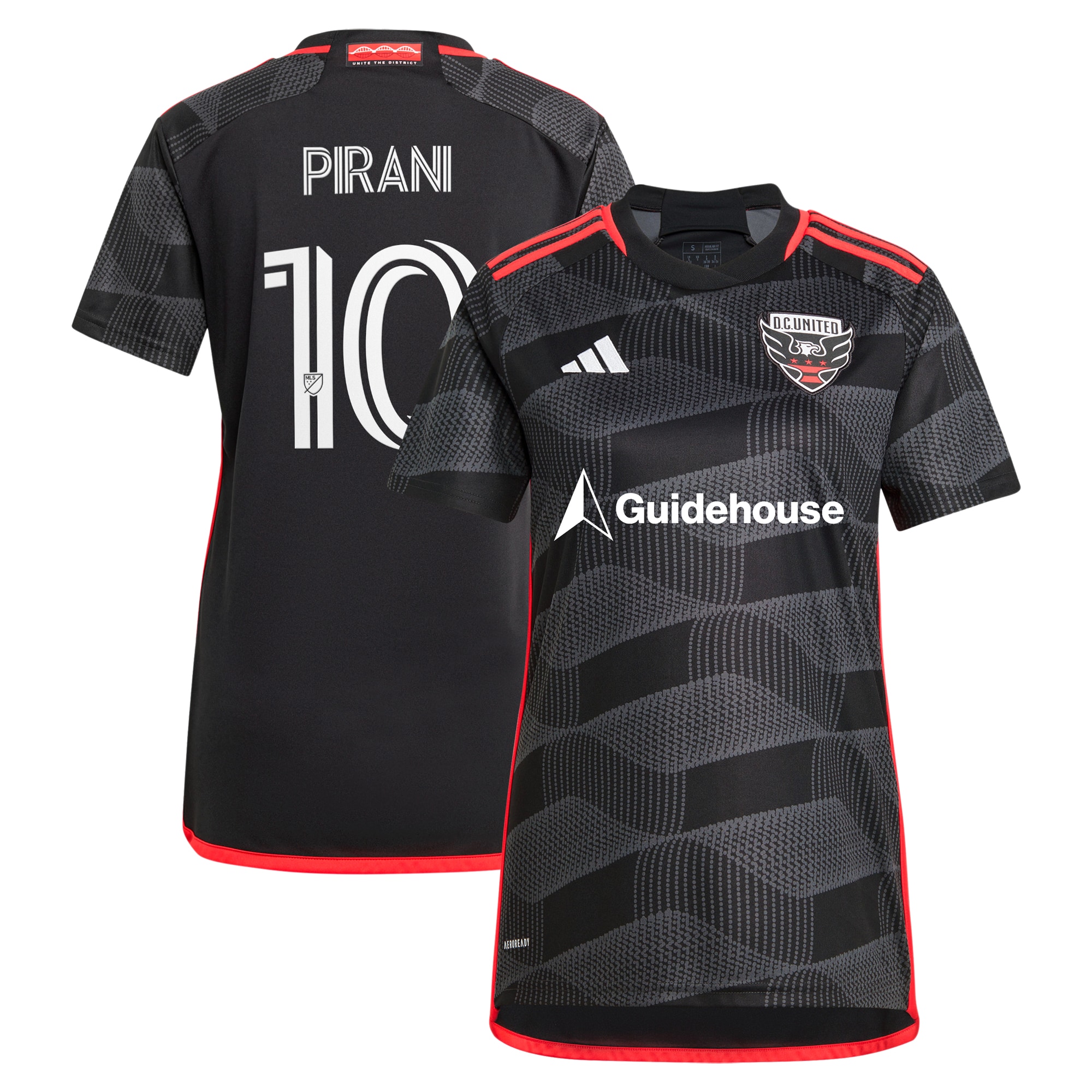 Gabriel Pirani D.C. United Women's 2024 The Icon Kit Replica Player Jersey  Black