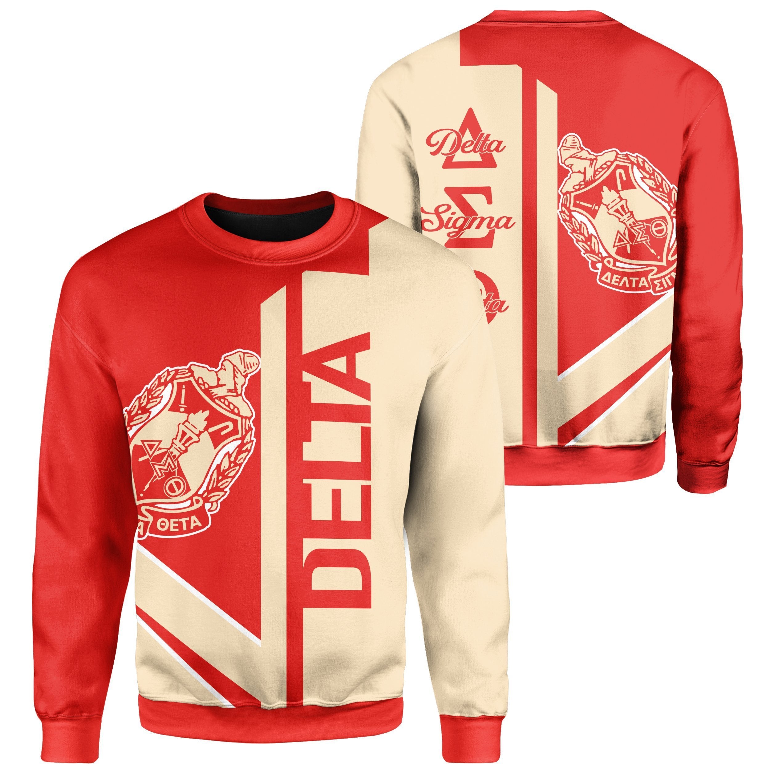 Greek Life Sweatshirt – Delta Sigma Theta Dst Half Concept Sweatshirt J09