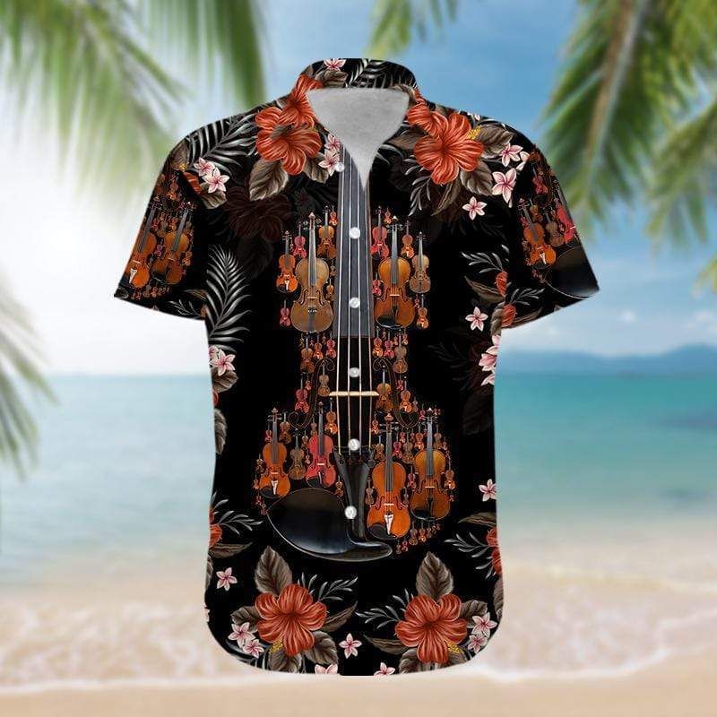 Check Out This Awesome Amazing Combine Violin Hawaii Aloha Shirts Ha19182