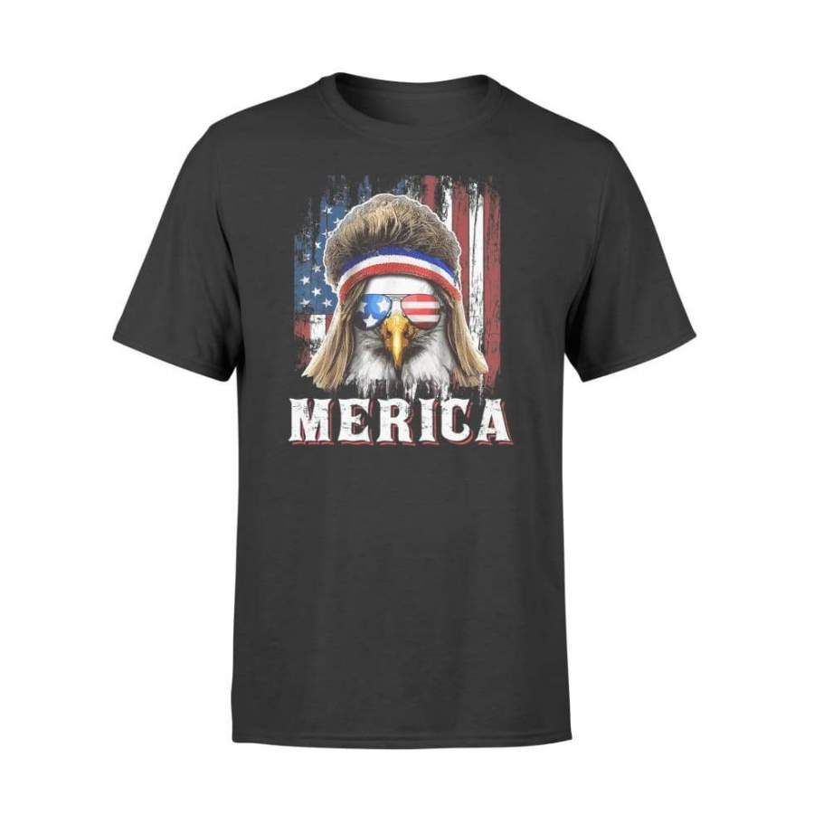 Merica Eagle Mullet Shirt 4th of July American Flag – Standard T-shirt