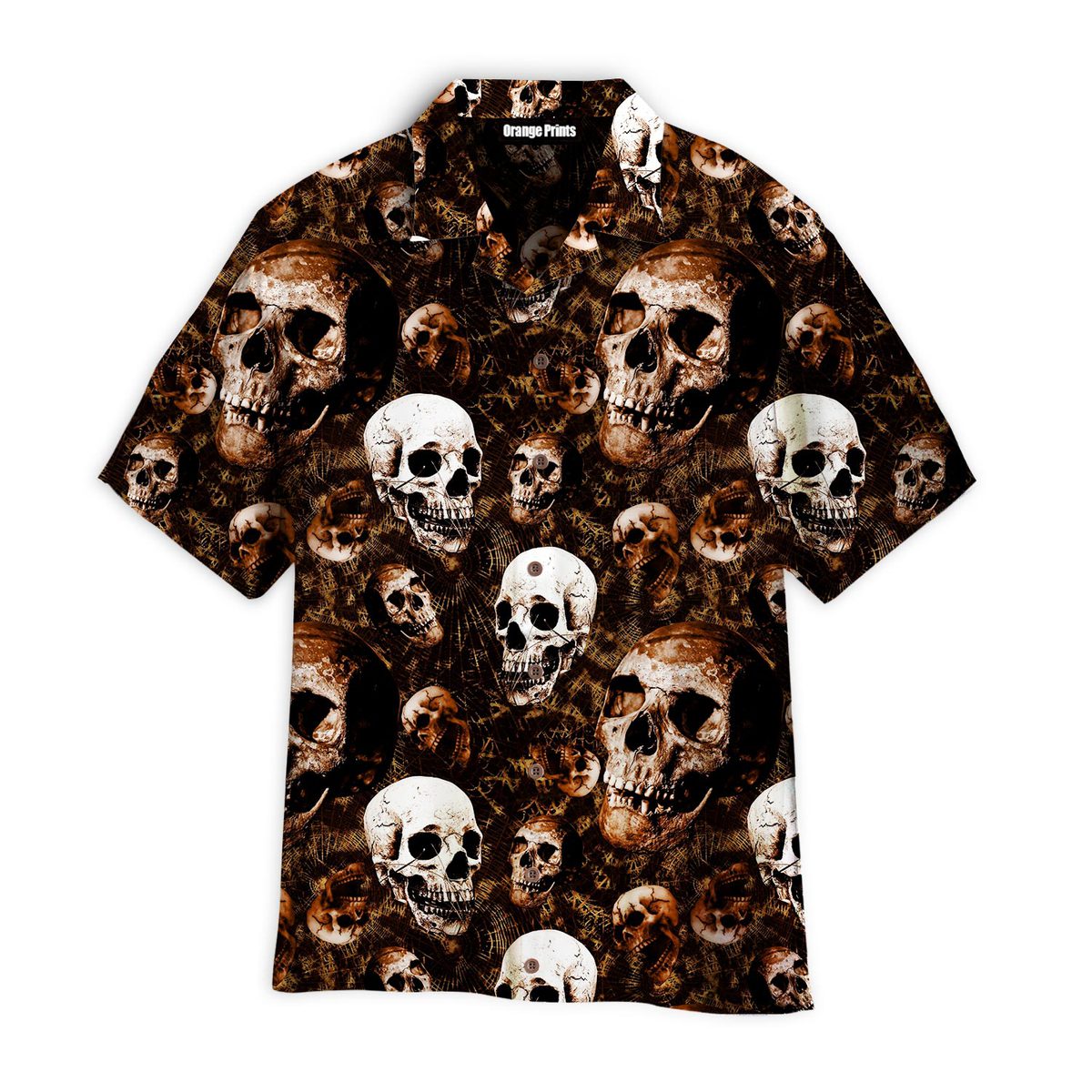 Skull Halloween Pattern Hawaii Shirt For Men Women Ha50241