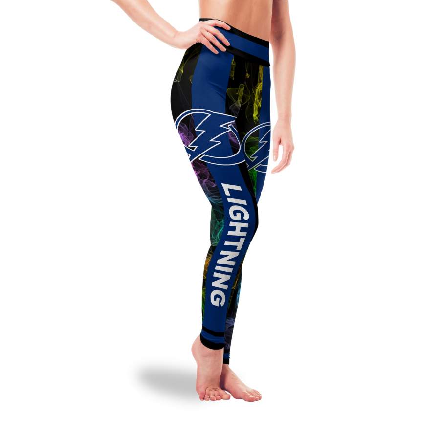 Mysterious Smoke Colors Tampa Bay Lightning Leggings