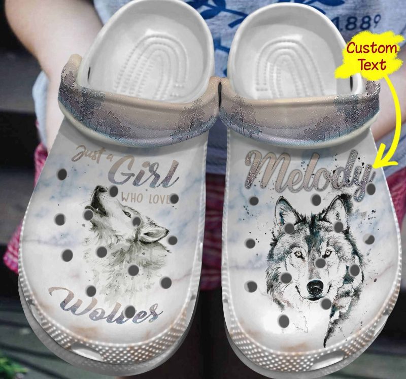 Girl Who Love Wolves Shoes Crocbland Clog Gifts