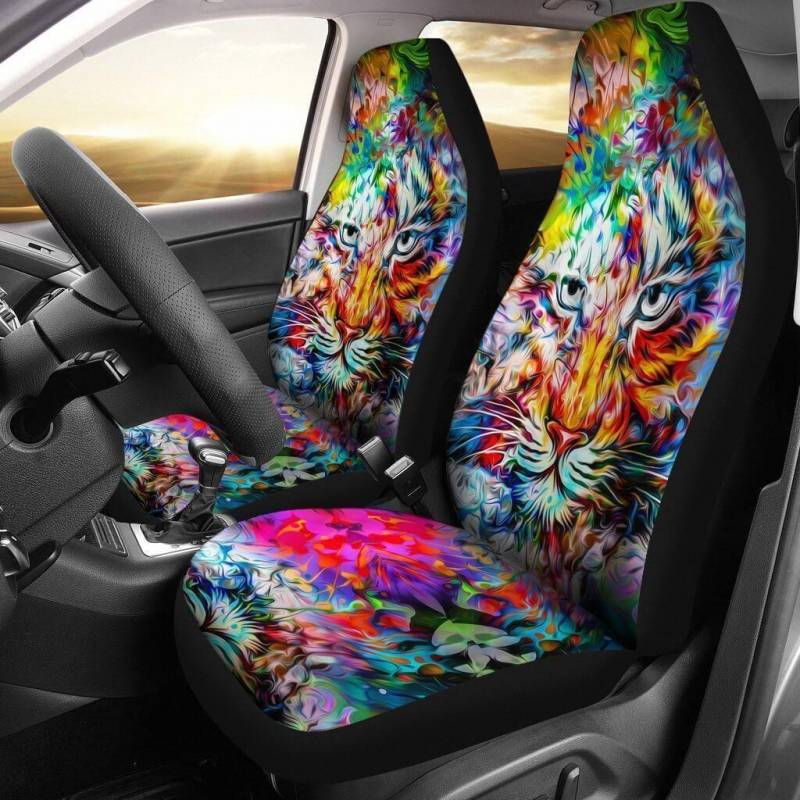 Wild Tiger Car Seat Covers Set of 2