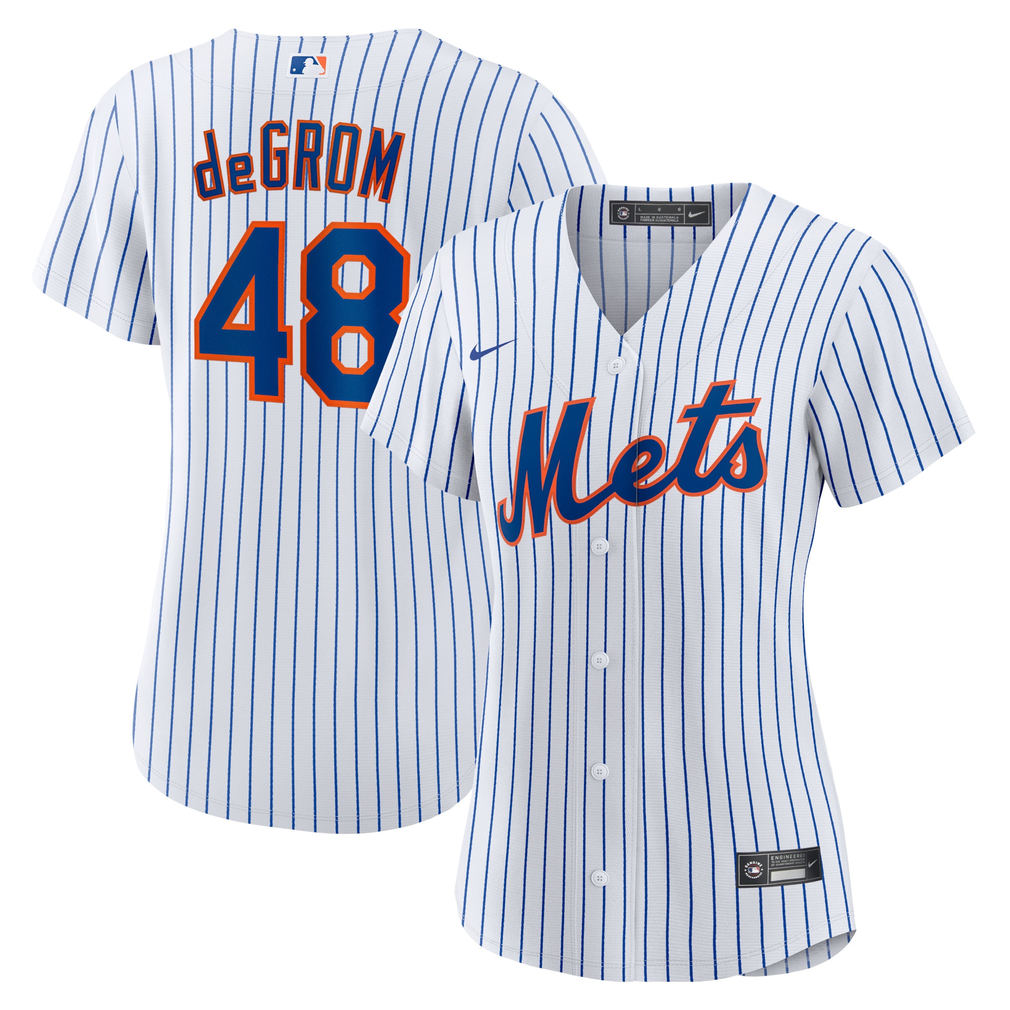 Women’s New York Mets Jacob deGrom White Home Player Jersey