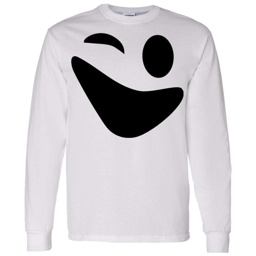 Funny Ghost Face Halloween Fr & Bk Youth LS Shirt/Sweatshirt/Hoodie