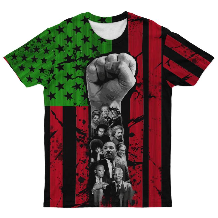 Raised Fist & Flag T-shirt