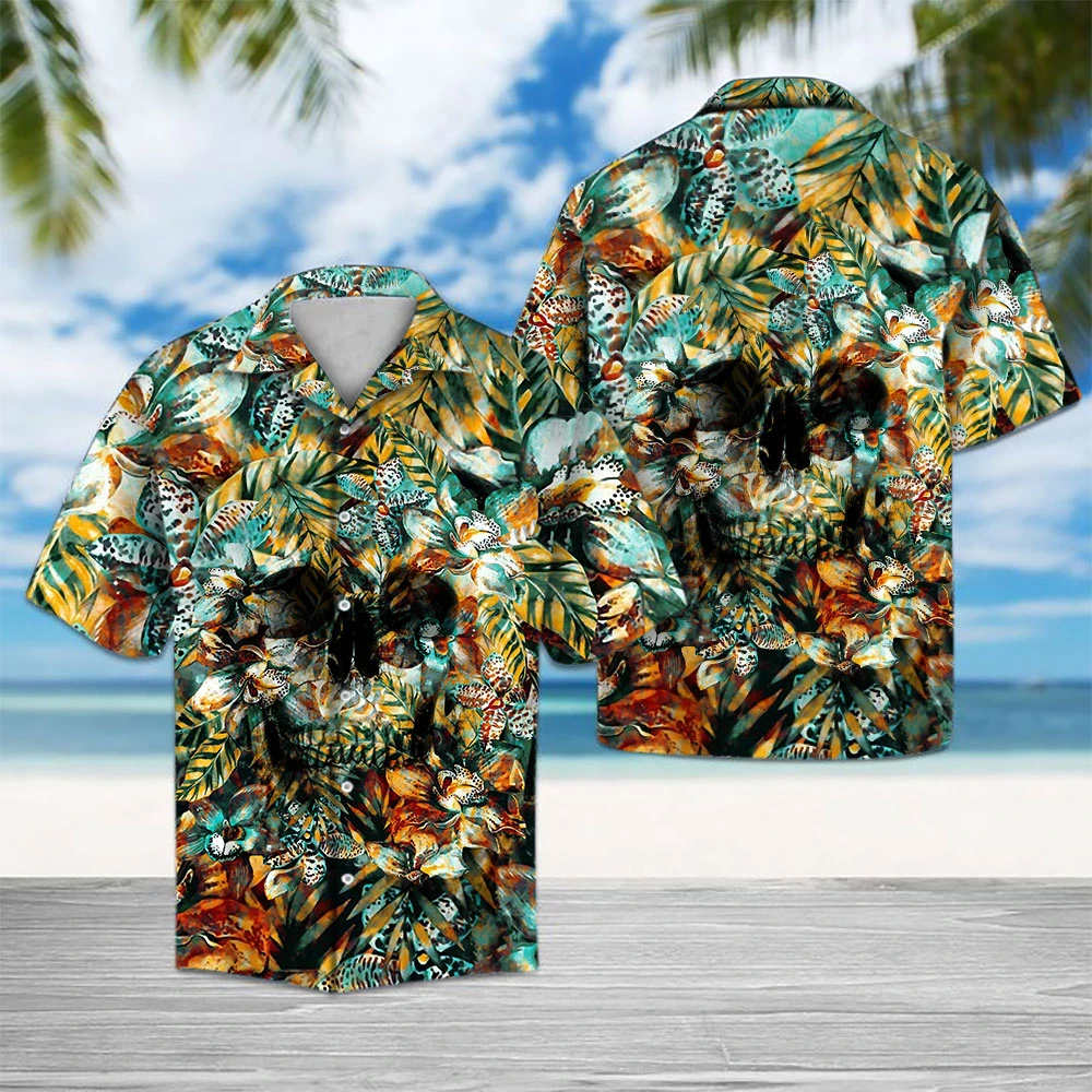 Skull Tropical Hawaii Shirt Unisex Adult Ha16770