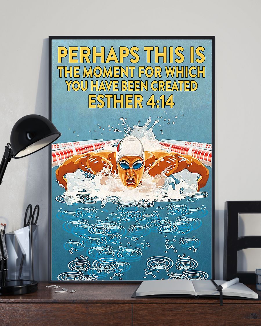 Swimming Moment Vertical Canvas And Poster | Wall Decor Visual Art