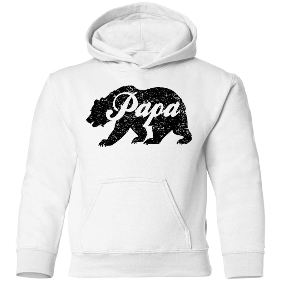 AGR Vintage Papa Bear Father’s Day Gift Toddler Pullover Hoodie