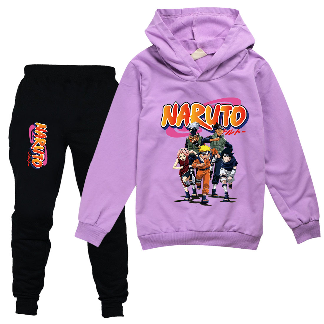 Anime Naruto Hoodie Suit Clothes Kids Sweatshirt Hoodies Teenagers for Girls Kids and Jogging Boys Clothes Autumn Thin alx