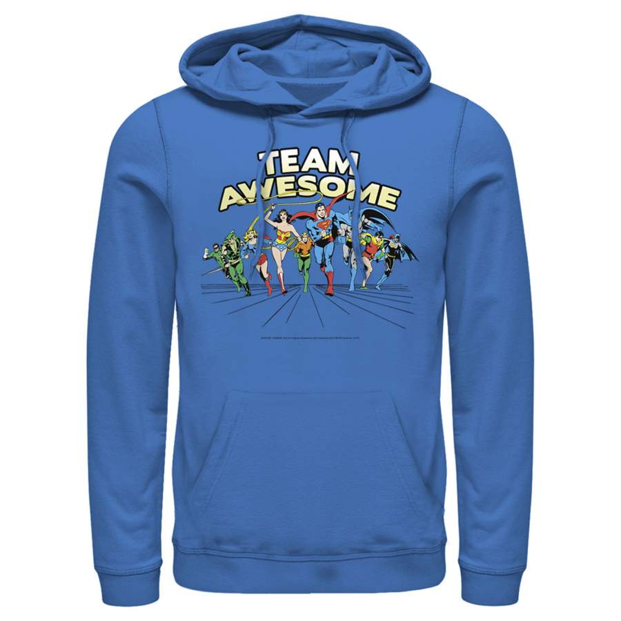 Justice League Men’s Team Awesome Perspective  Lightweight Hoodie