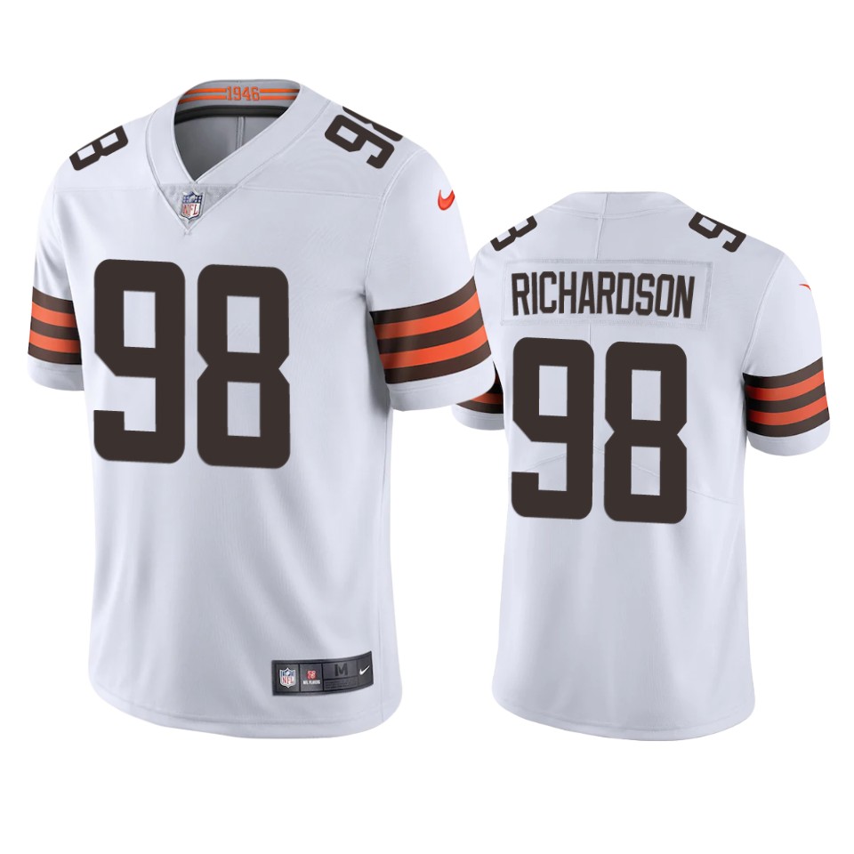 Cleveland Browns Sheldon Richardson White 2020 Vapor Limited Jersey – Mens