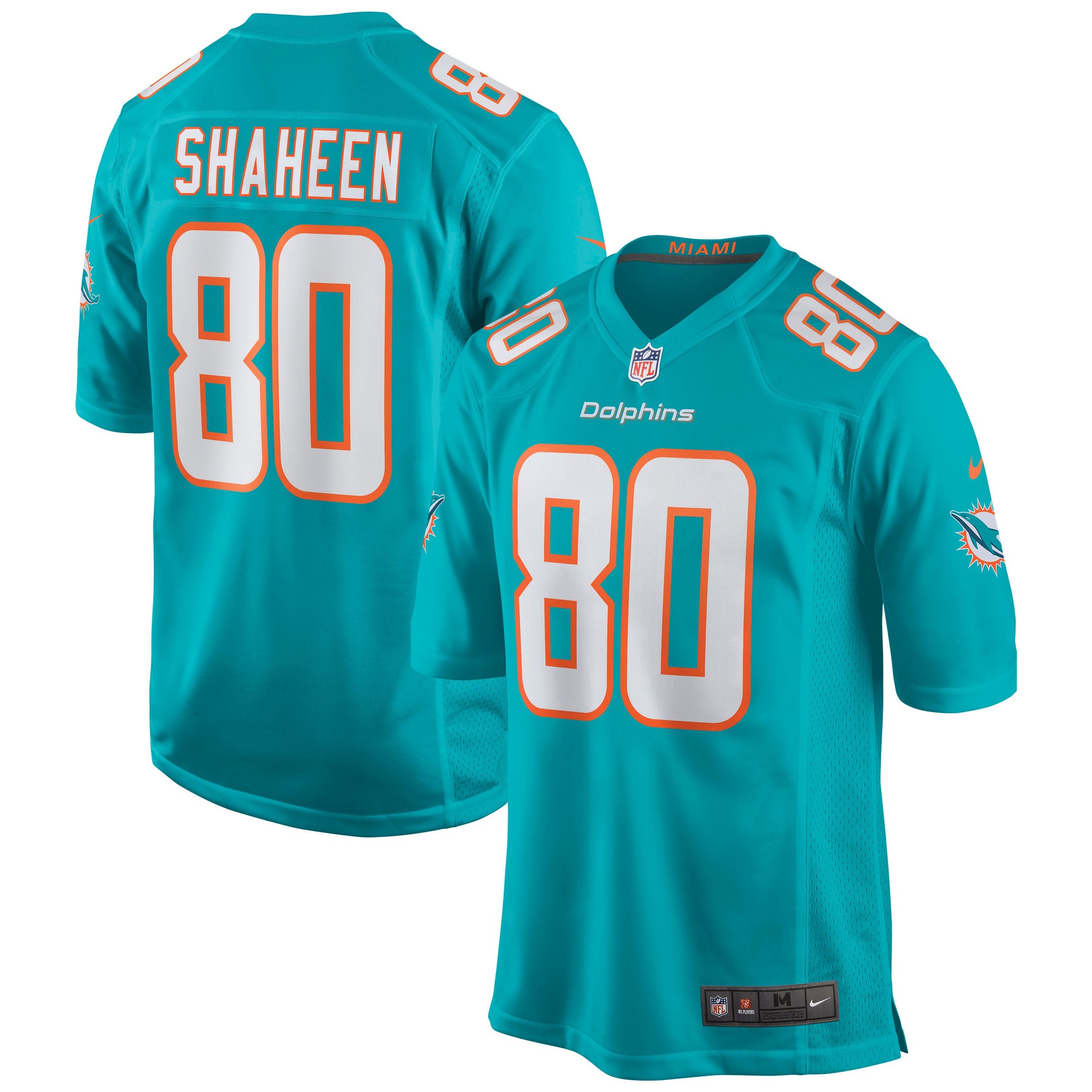 Adam Shaheen Miami Dolphins Game Jersey – Aqua NFL