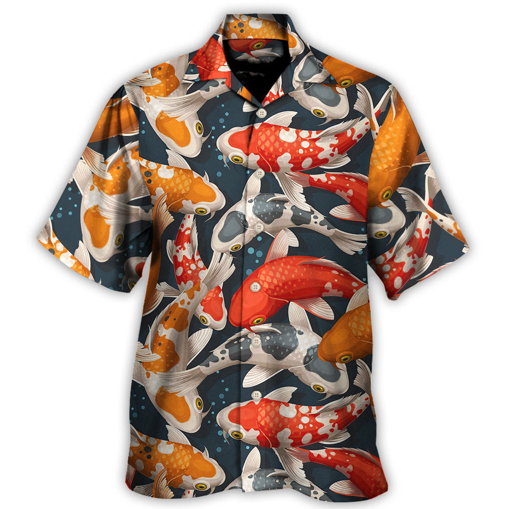 Koi Fish Swimming Colorful Crap Hawaii Shirt Ha109020