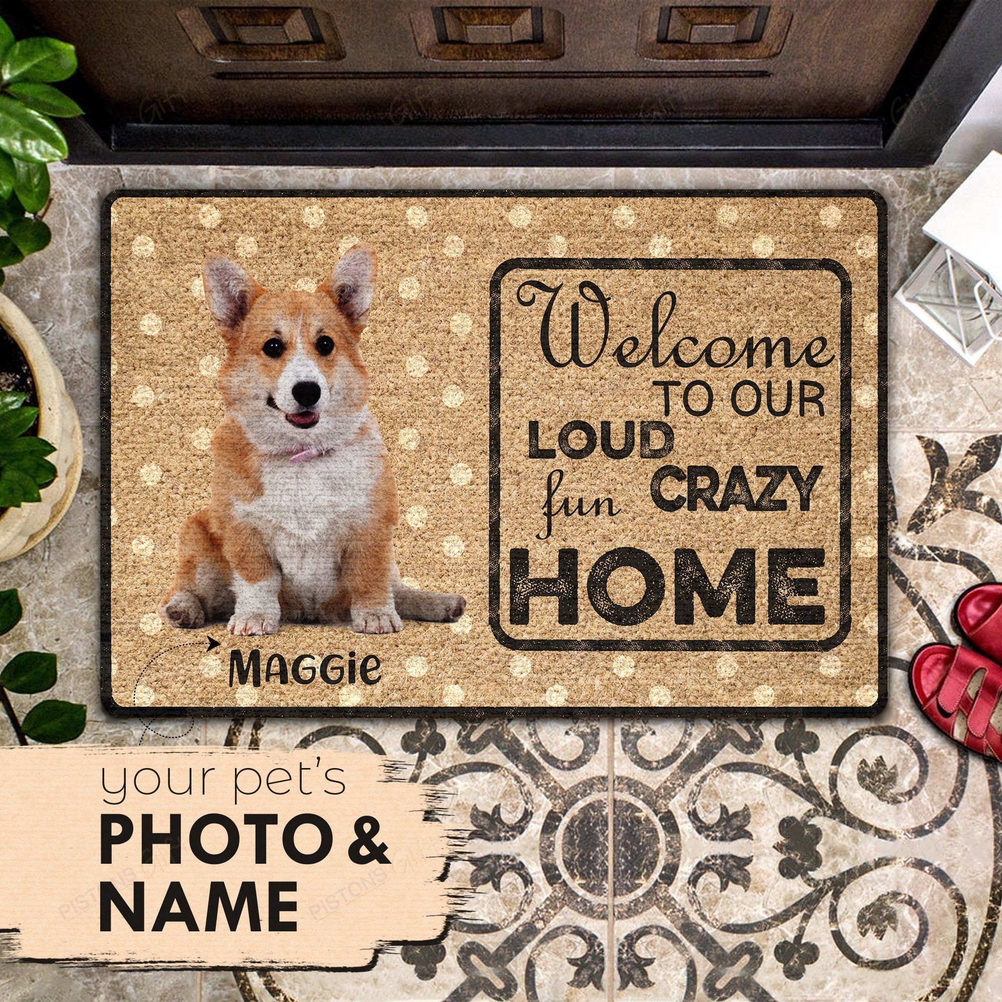 Welcome To Our Home All Over Printing Doormat