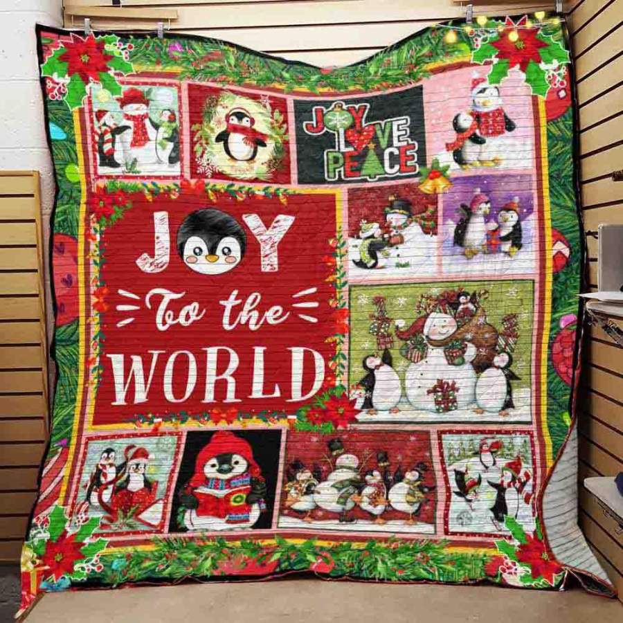 MP0310 – Penguin – Joy To The World Christmas – Quilt