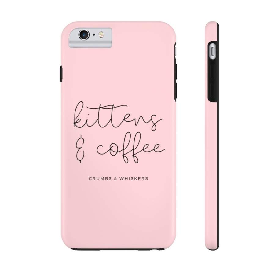 Kittens & Coffee (Cursive) | Phone Case